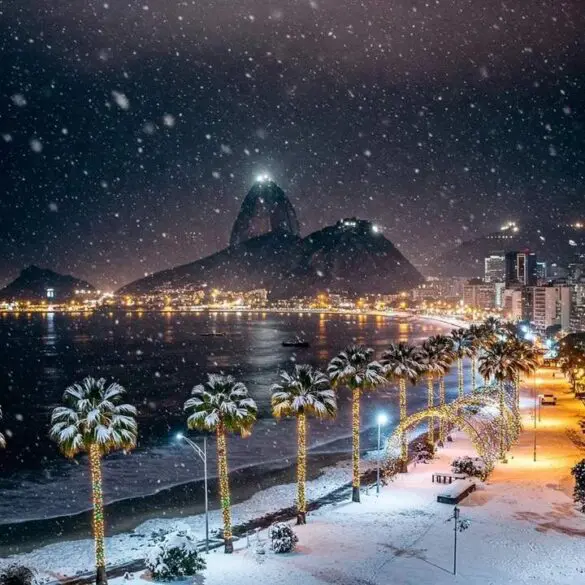 Fotos mostram como seria se nevasse no Rio de Janeiro - EcoSerrano